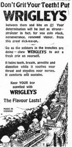Ad for Wrigley's gum
