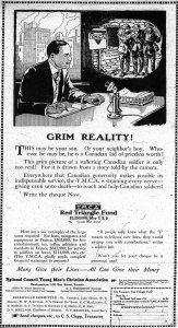 Ad for YMCA Red Triangle Fund