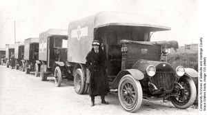Red Cross ambulances, ca. 1915