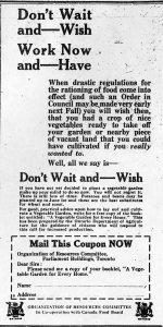 Poster for vegetable gardens