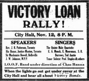 Poster for Victory Loan Rally