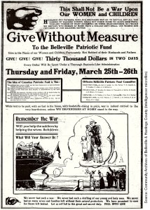 Give Without Measure (Intelligencer, 24 March 1915)