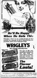 Ad for Wrigley's gum