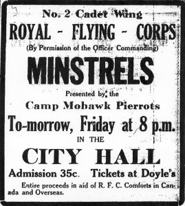 Ad for Camp Mohawk Pierrots
