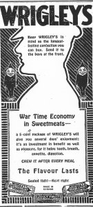 Advert for Wrigley's gum