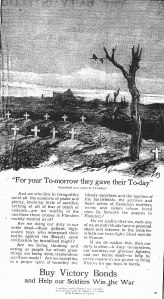 Poster for Victory Bonds