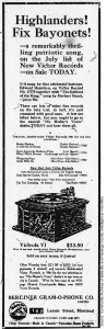 Advertisement, Belleville Intelligencer, June 28, 1915