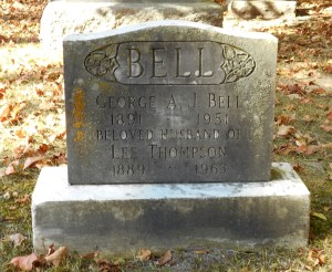 Grave marker for Lee Bell