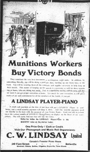 Ad for C. W. Lindsay Limited