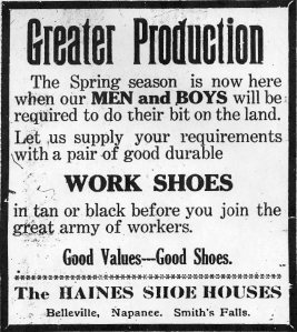 Ad for work shoes