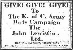 Poster for Army Huts campaign