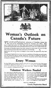 Poster for registration of women